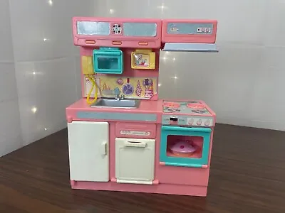 Vintage 1991 Meritus Barbie Kitchen Interactive Set - Not Working • $10