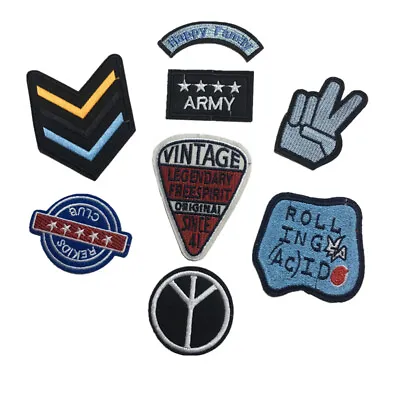 Fabric Stickers For Clothing Jacket Patches Tee Shirts Badge • £5.09