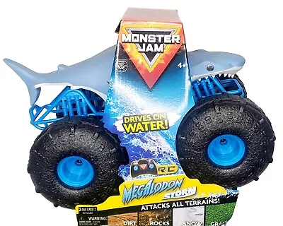 Monster JamMegalodon Storm All-Terrain Remote Control Monster Truck Toy 1:15  • $33