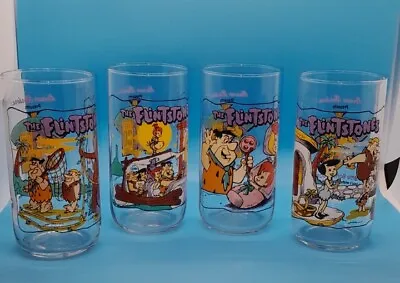 Vintage Flinstone First 30 Years Gasses/Tumbler Set Of 4 • $19.99