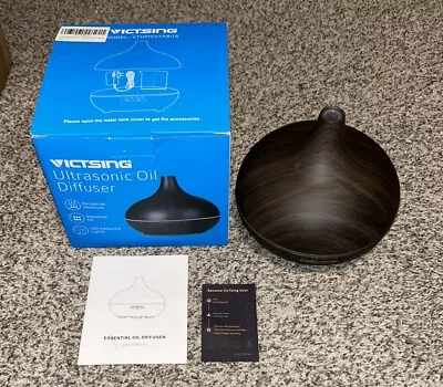 Victsing Ultrasonic Oil Diffuser Model HM004 Ultra Quiet Wood Grain Look NEW • $15