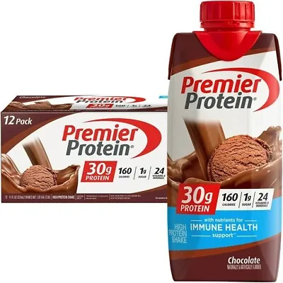 Premier Protein Shake Chocolate 30g Protein 11 Fl Oz 12 Ct • $22.49