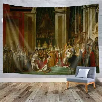 Extra Large Tapestry Wall Hanging Napoléon Medieval Emperor History Room Decor • $13.36