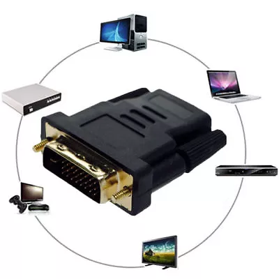 $11.96 • Buy Converter For PC Display DVI-D 24+1 To VGA HDTV Adapter Monitor  