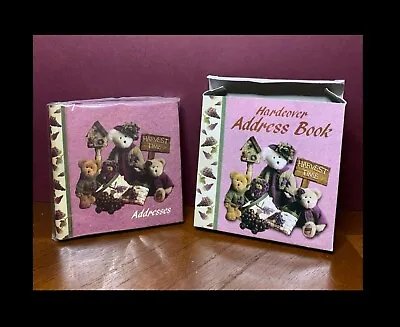 Vintage Hardcover Address Book Boyds Bear Harvest Time In Original Box • $6.99
