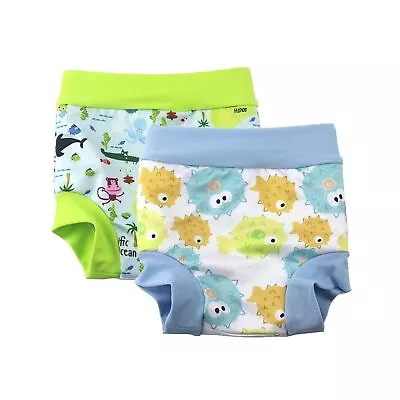 Swim Nappy Baby Kids Cover Diaper Pants High-Waisted Belly Protection 2-3 Yrs • £20.99