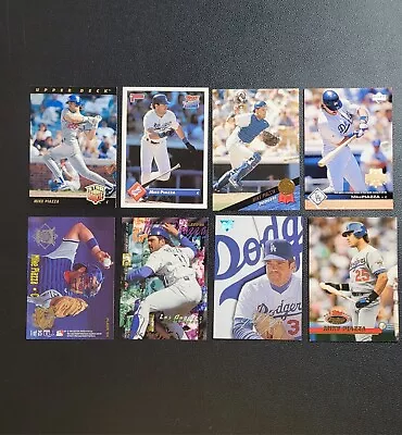 Mike Piazza - 8 Mixed Card Lot With 3 Rookies RC LA Dodgers • $4.50