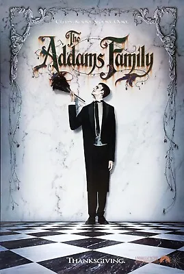 1991 The Addams Family Movie Poster 11X17 Wednesday Gomez Morticia 🕷🍿 • $12.93