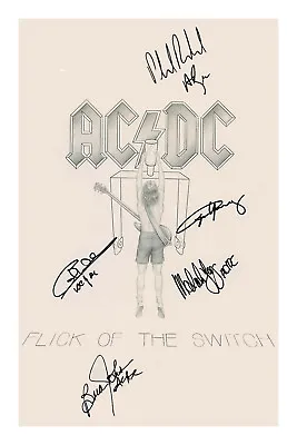 ACDC Signed A4 Photo Print Autograph AC/DC • £5.99