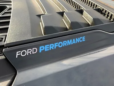 2 Grabber Blue Ford Performance Hood Cowl Sticker Decal Fits Raptor Mustang GT • $9.99