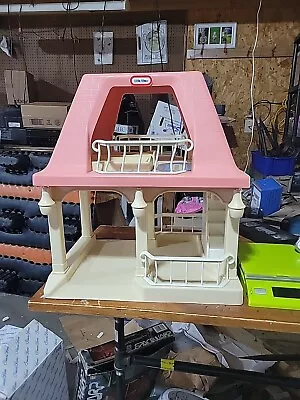 Vintage Little Tikes Grandma's House Pink Roof Cottage Dollhouse • $39.22