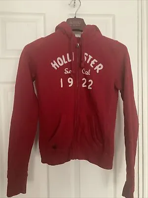 Hollister So Cal Size XS 1922 Red Zip Up Hoodie • £4