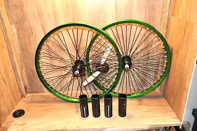 20  BMX Bike Wheelset Front & Rear Pegs Included BMX Wheels. • $69.99