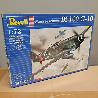 REVELL 04160 1:72 SCALE MESSERSCHMITT Bf 109 G-10 WWII FIGHTER PLANE MODEL KIT • £14.90