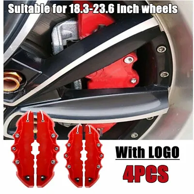 $30.43 • Buy 4x Red Universal Car Disc Brake Caliper Cover Parts Front Rear Brake Accessories