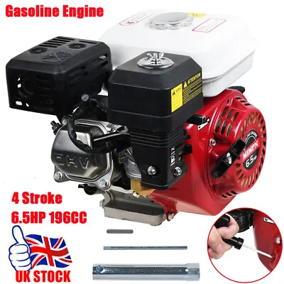 196CC 4 Stroke Petrol Engine 6.5HP Pull Start Air Cooling Gasoline Motor Engine • £106