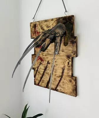 Freddy Krueger Horror Wall Hanging Halloween Prop • £150