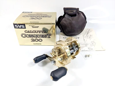 $230 • Buy Shimano 00 Calcutta Conquest 200 Baitcasting Reel RH Excellent+5 From Japan