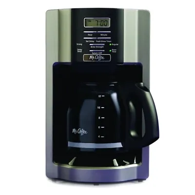 Mr. Coffee Coffee Makers 12-Cup Programmable Rapid Brew Brushed Metallic • $35.88