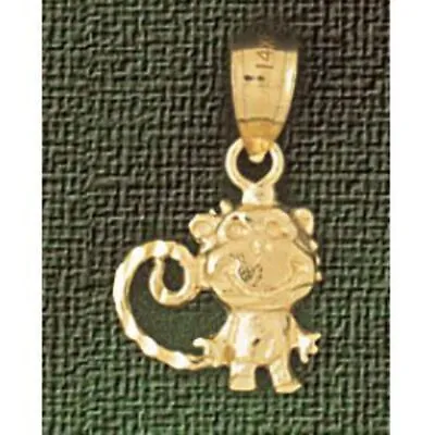 Monkey Charm Pendant 14k Gold • $133.99