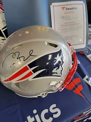 Tom Brady Autographed New England Patriots Authentic Speed Helmet Fanatics LOA • $2399.99