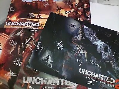 Uncharted Collectors ULTRA RARE A2 Autograph Posters *READ BELOW • £650