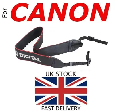Digital Camera Shoulder/Neck Strap For Canon EOS 300D/1100D/1000D/1500D/1Ds/1D • £6.99