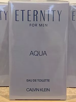 Calvin Klein Eternity Aqua Men Eau De Toilette EDT 100ml Spray Fragrance For Him • £29.95