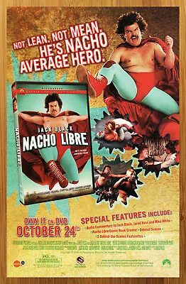 2006 Nacho Libre Movie DVD Promo Print Ad/Poster Jack Black Comedy Pop Art Funny • $14.99