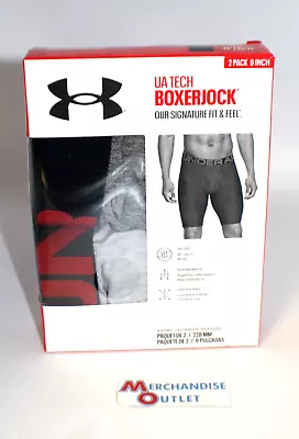 Under Armour UA Tech Boxerjock 2-Pack Extra Small Light Heather Grey/Jet Grey • $12.99