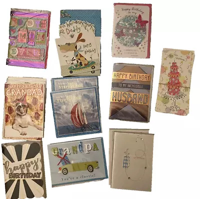 Lot Of 32 Premium Birthday Cards To Family Members Retail $125+ Schurman Meri- • $12.99