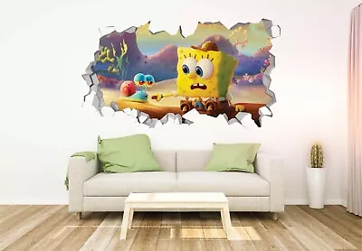 £74.97 • Buy SpongeBob & Gary Wall Decals Stickers Mural Home Decor For Bedroom Art JO182