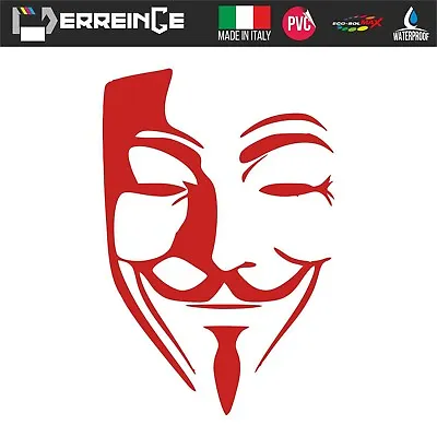 Sticker V For Vendetta Adhesive Mural Decal Laptop Auto Moto Helmet Scooter PVC • $4.03