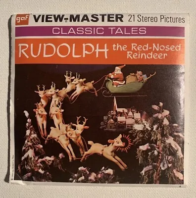 View-Master RUDOLPH THE RED-NOSED REINDEER B870 - 3 Reel Set + Booklet (V5) • $18.70