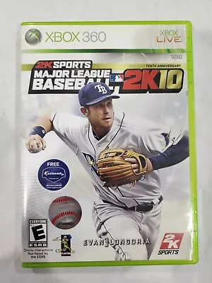 Major League Baseball 2K10 (Microsoft Xbox 360)  Free Fast Shipping MLB • $5.99