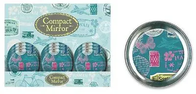Pocket Handbag Travel Compact Makeup Cosmetic Magnifying Foldable Vanity Mirror • £2.99