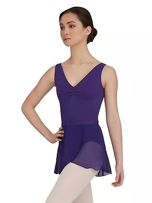 Dance  Skirt Capezio Purple Small Adult Ballet Wrap Pointe Chiffon Sheer Lyrical • $10