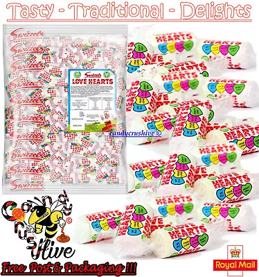 200g Swizzels Mini LOVE HEARTS Sweets Wedding Favours Retro Party Valentines • £3.97