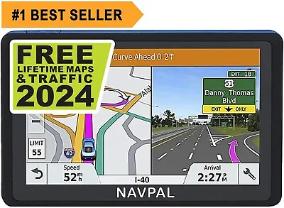 NAVPAL GPS SAT NAV (7 INCH) UK EUROPE EDITION 2024 (FREE Lifetime Updates) • £64.99