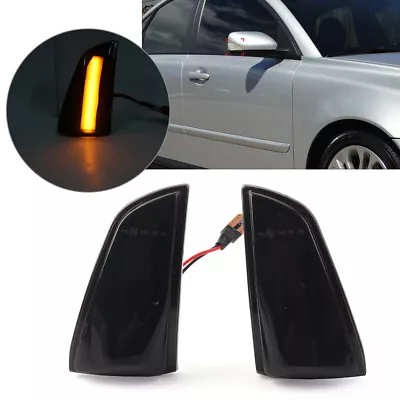 2X LED Dynamic Rearview Turn Signal Side Mirror Lamp Light Fit Volvo S40 V50 C70 • $21.50