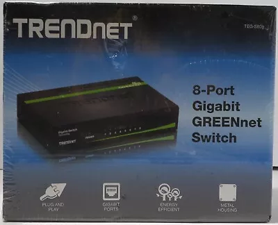 *Brand New Sealed* TRENDnet TEG-S80g 8 - Port Gigabit GREENnet Switch • $17.99