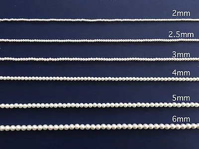 £69.99 • Buy HIGH QUALITY IMITATION PEARLS 2, 2.5, 3, 4, 5, 6, 8MM IVORY Or WHITE