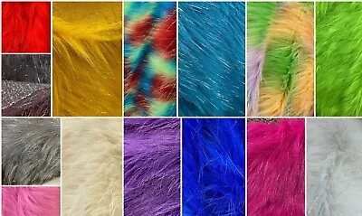 $5.99 • Buy Metallic Faux Fur Fabric/12 X12  Square - Assorted Colors