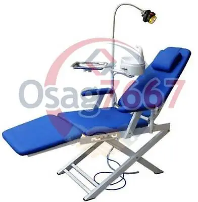 One Dental Unit Medical Portable Mobile Chair LED Cold Light Full Folding Chair • $593.50