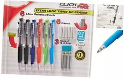 Pentel Twist-Erase Click Mechanical Pencil Set - 6 Mechanical Pencils 6 Extra  • $18.76