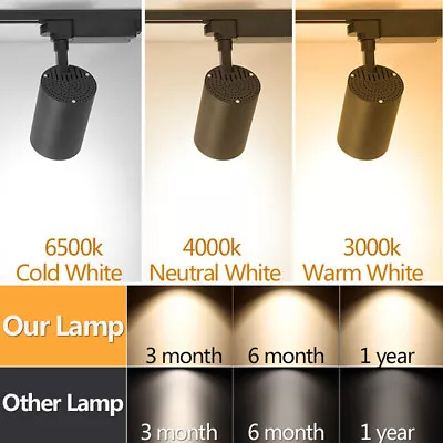 12W 20W 30W COB Led Track Light Lamp Spotlight Aluminum Ceiling Rail Lighting • $13.45