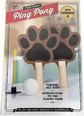 Mini Ping Pong Paddle Table Tennis Set Includes Mini Paw Shaped Paddles • $8