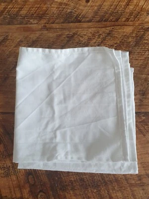 £35 • Buy 130 X White Cotton Napkin Table Linen Dinner Wedding 