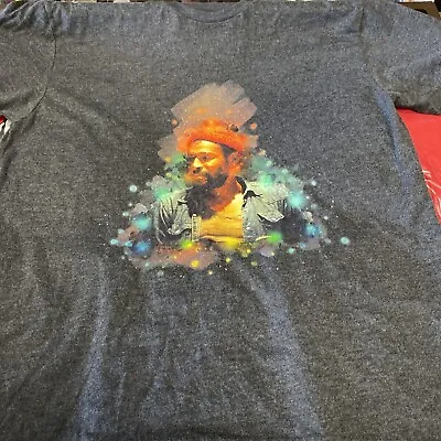 MARVIN GAYE SS COTTON BAND TEE SHIRT Gray SIZE XL • $19.99