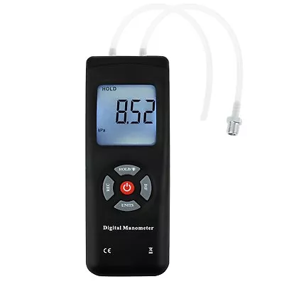 $48.90 • Buy Professional Digital Manometer Air Vacuum / Gas Pressure Gauge Meter 11 Units